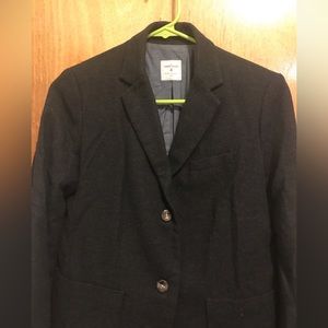 Gap Women’s Academy blazer dark grey tweed, preppy size 4